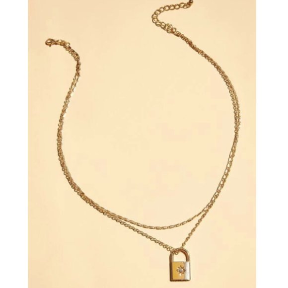 The Sierra Lock Layered Necklace - Picture 2 of 3